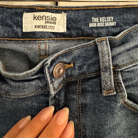 kensie Jeans The Kelsey Vintage Luxe High Rise Distressed Skinny - Picture 6 of 9